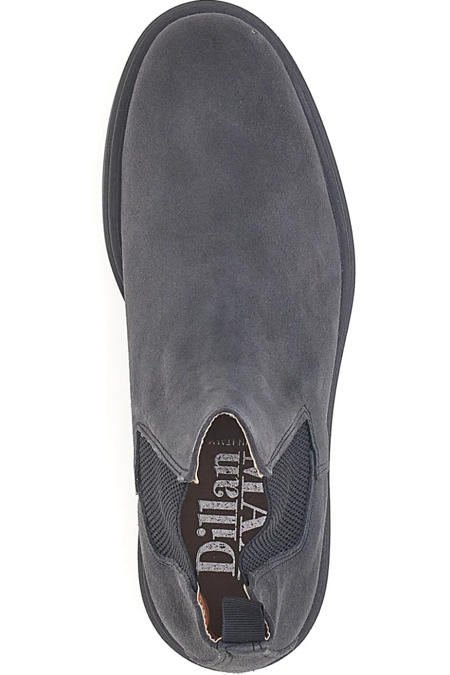 Stivaletti Beatles Grigi in Vera Pelle Laterali MAX DILLAN 6991