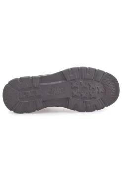 Stivaletti beatles marroni in camoscio con suola sportiva Marina militare MM983