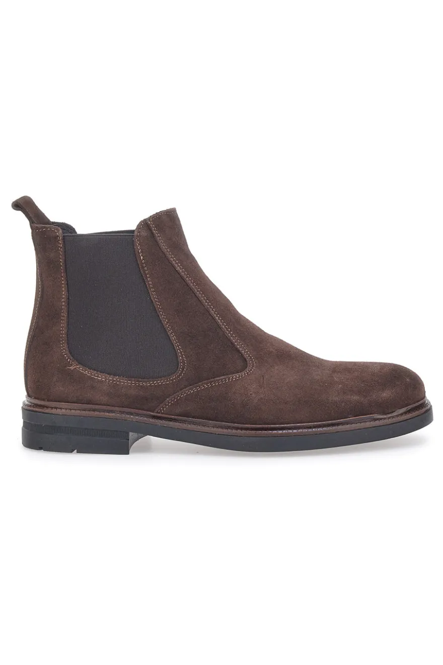 Stivaletti Beatles Marroni in Pelle Scamosciata Claremorris 042