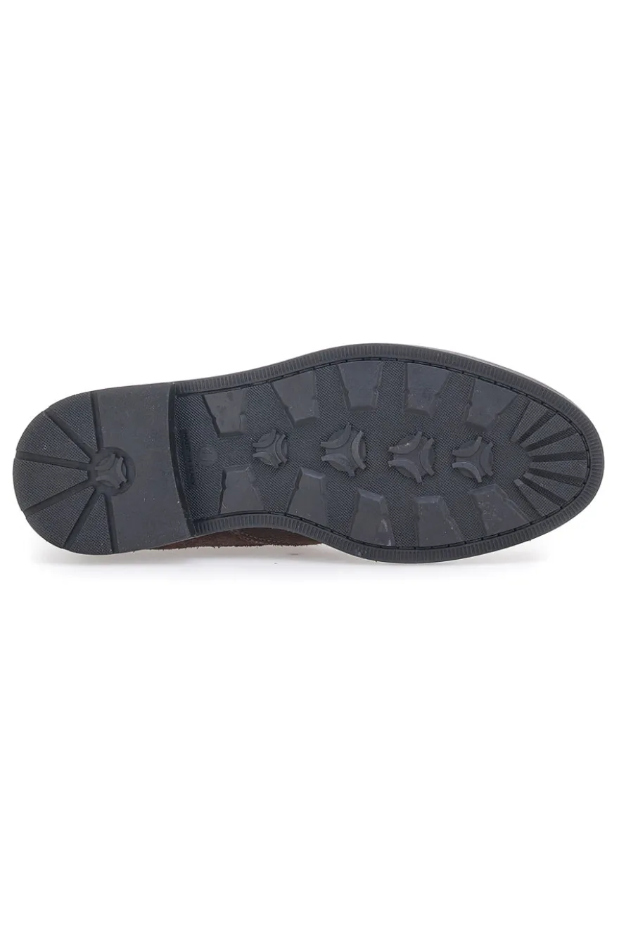 Stivaletti Beatles Marroni in Pelle Scamosciata Claremorris 042