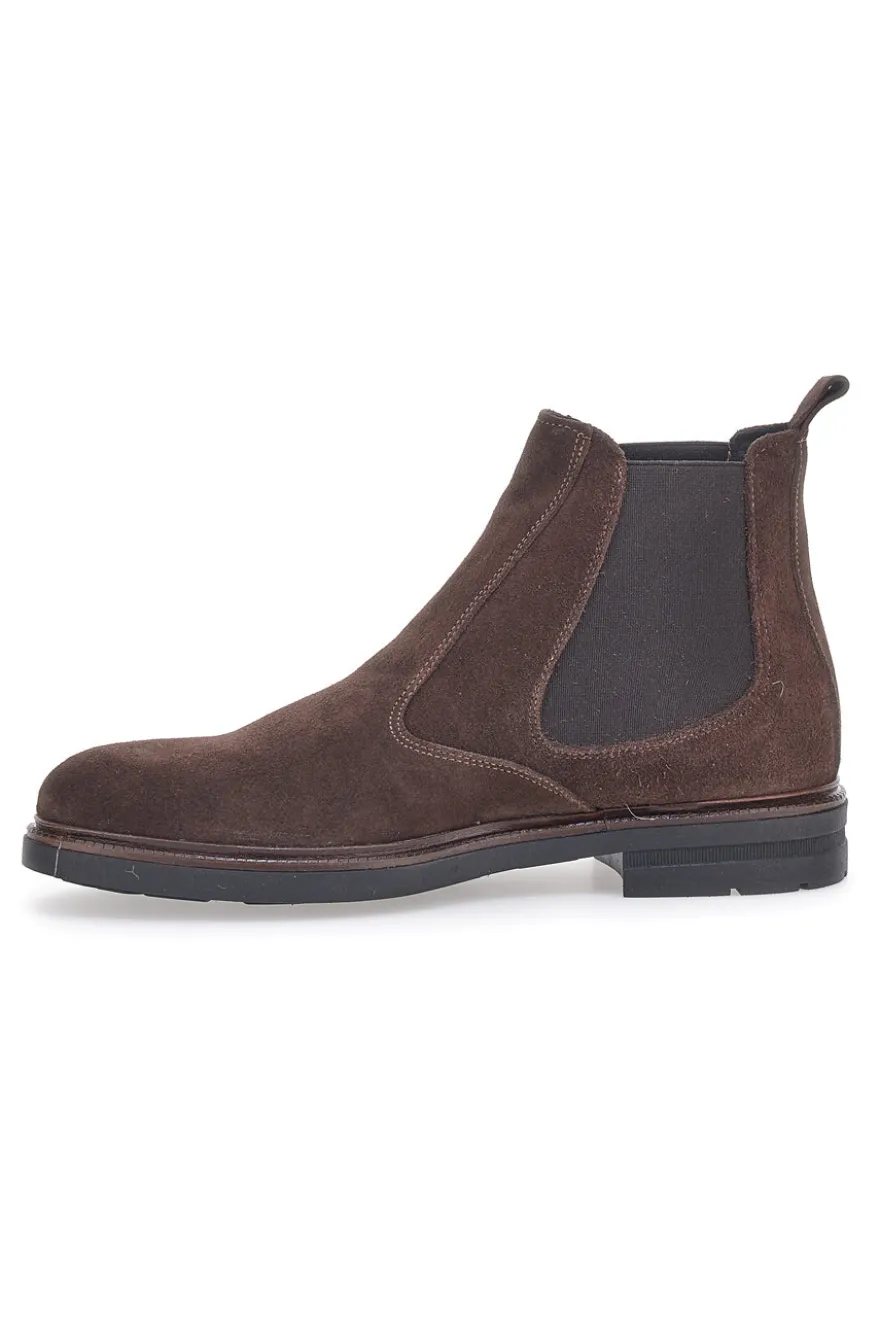 Stivaletti Beatles Marroni in Pelle Scamosciata Claremorris 042