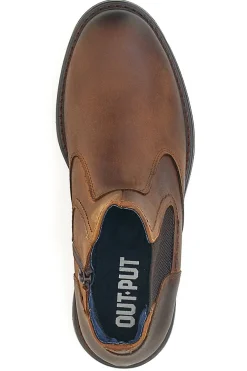 Stivaletti Beatles Marroni Vera Pelle Out Put 72064