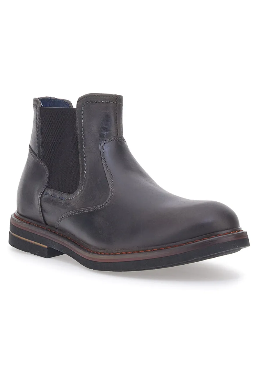 Stivaletti Beatles Marroni Out Put 72064 Vera Pelle