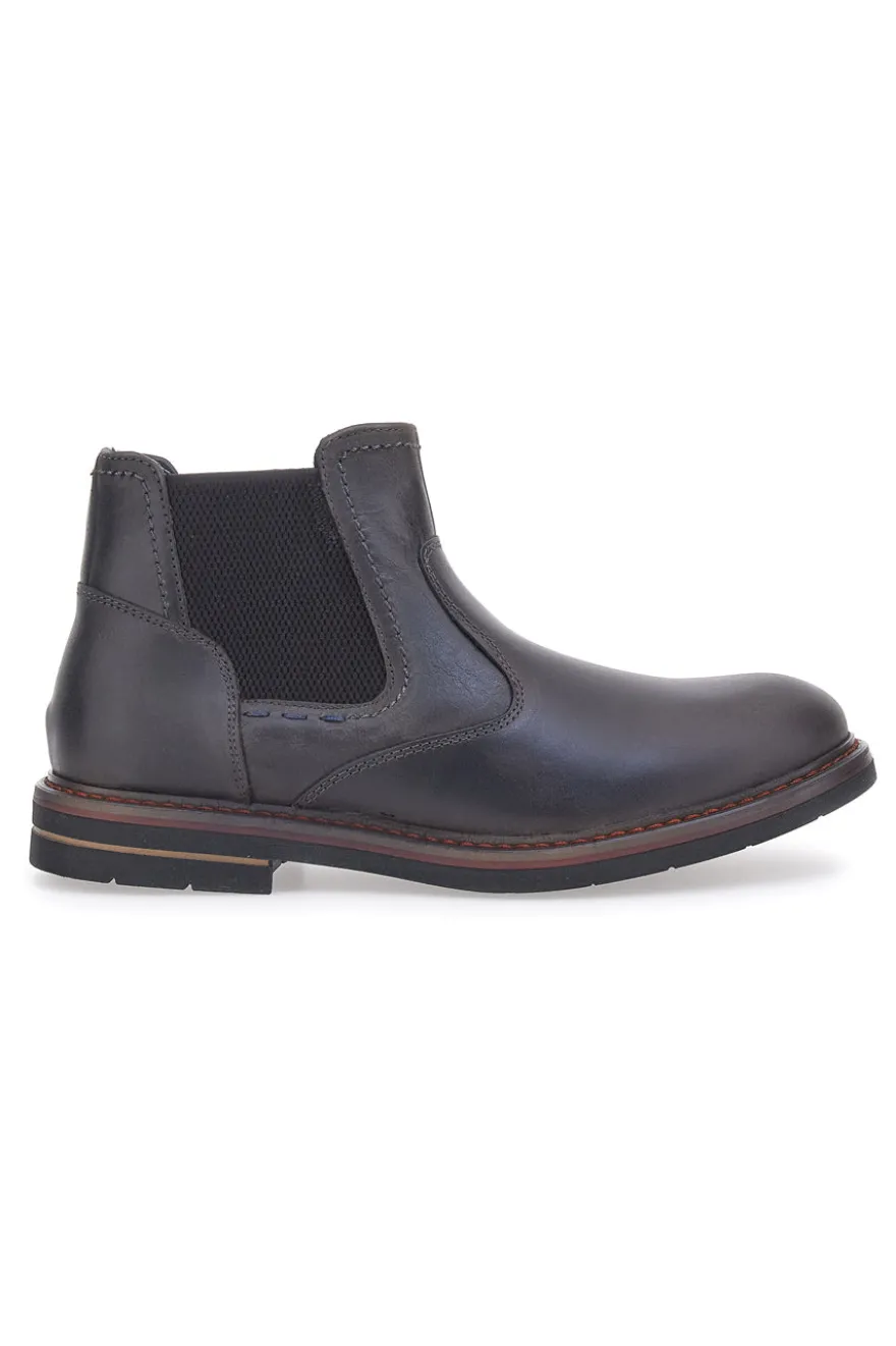 Stivaletti Beatles Marroni Out Put 72064 Vera Pelle