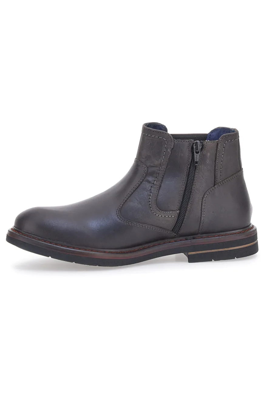 Stivaletti Beatles Marroni Out Put 72064 Vera Pelle