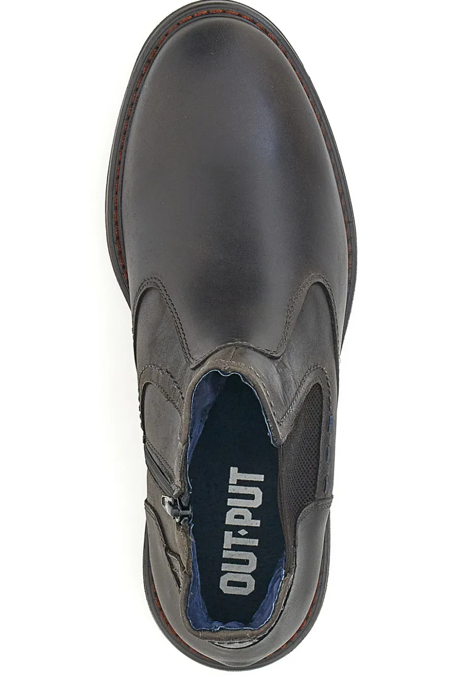 Stivaletti Beatles Marroni Out Put 72064 Vera Pelle