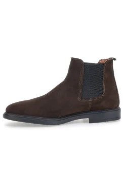 Stivaletti Beatles Marroni in Vera Pelle con Elastici Laterali MAX DILLAN 6991