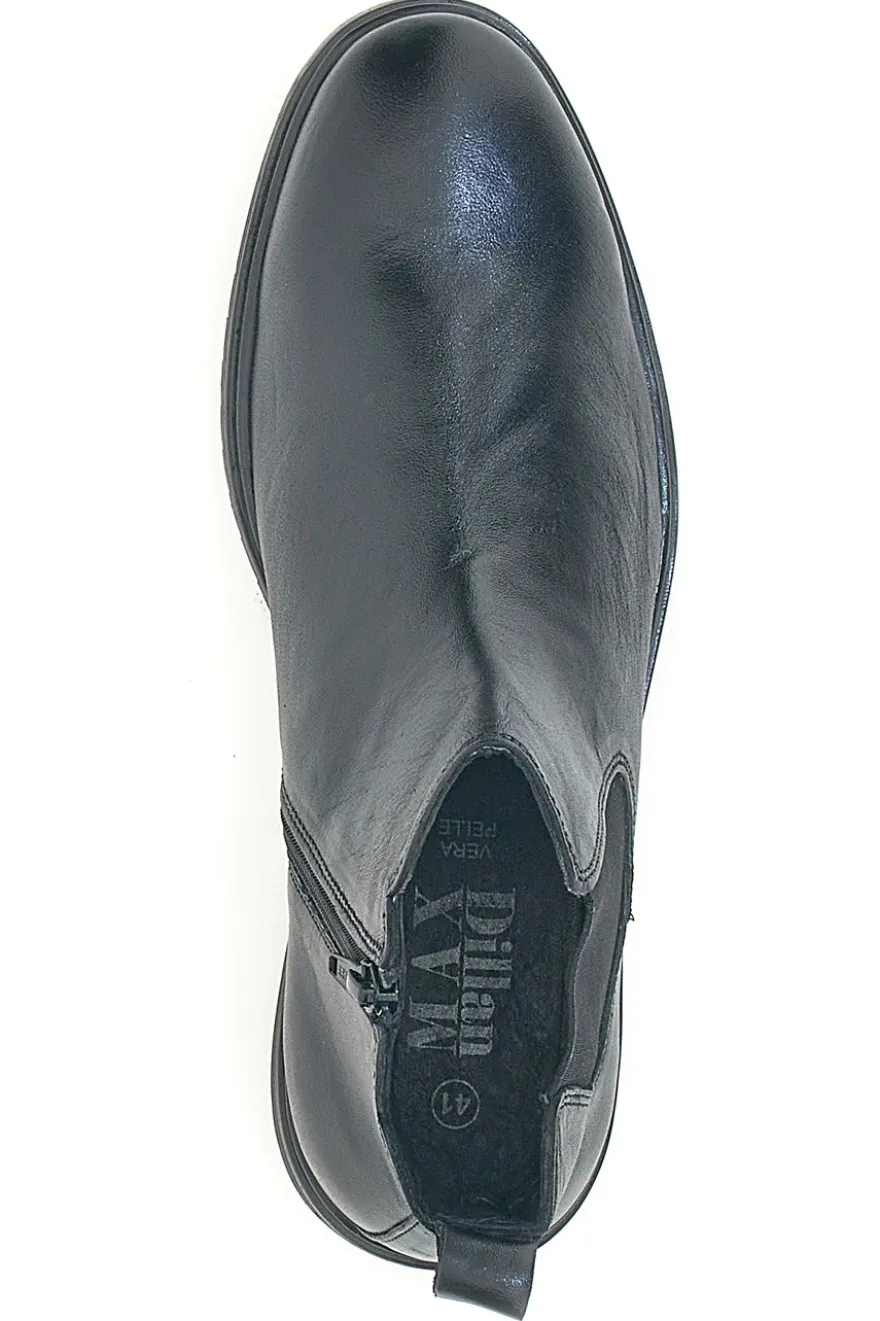 Stivaletti Beatles Neri Con Cerniera Max Dillan 600