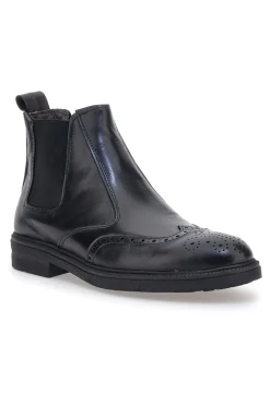 Stivaletti Beatles neri in pelle stile inglese con coda di rondine Pittarello 10