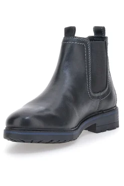Stivaletti Beatles Neri In Vera Pelle Marina Militare 1424