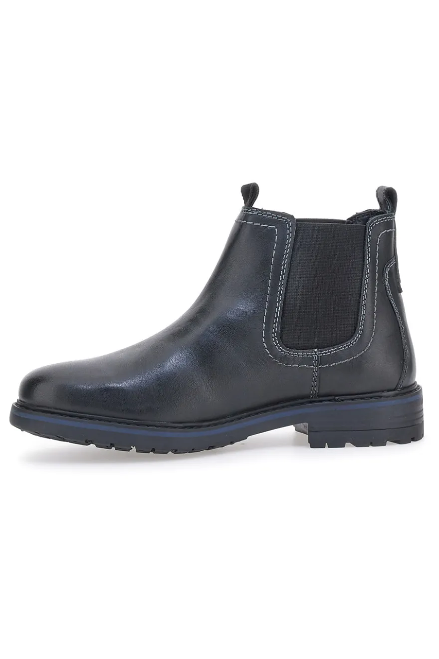 Stivaletti Beatles Neri In Vera Pelle Marina Militare 1424