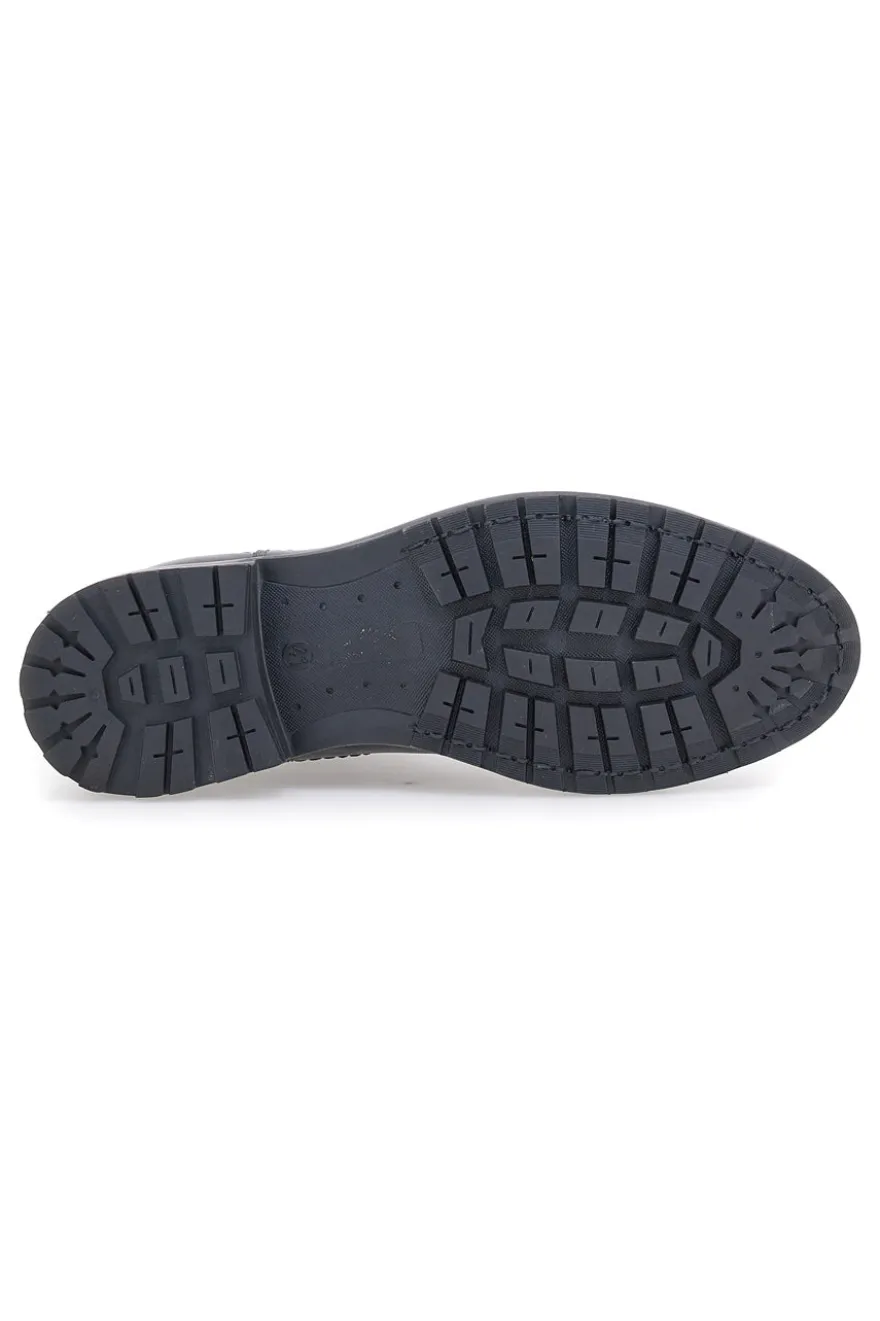 Stivaletti Beatles Neri In Vera Pelle Marina Militare 1424
