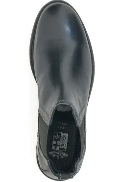 Stivaletti Beatles Neri In Vera Pelle Marina Militare 1424
