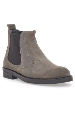 Stivaletti Beatles Tortora in Pelle Scamosciata Longford 09