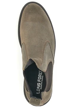 Stivaletti Beatles Tortora in Pelle Scamosciata Longford 09