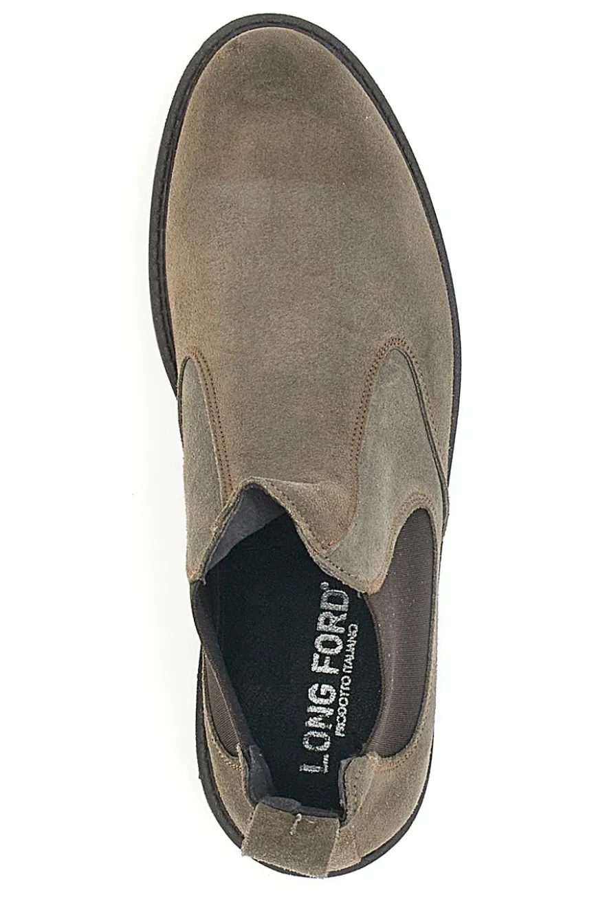 Stivaletti Beatles Tortora in Pelle Scamosciata Longford 09