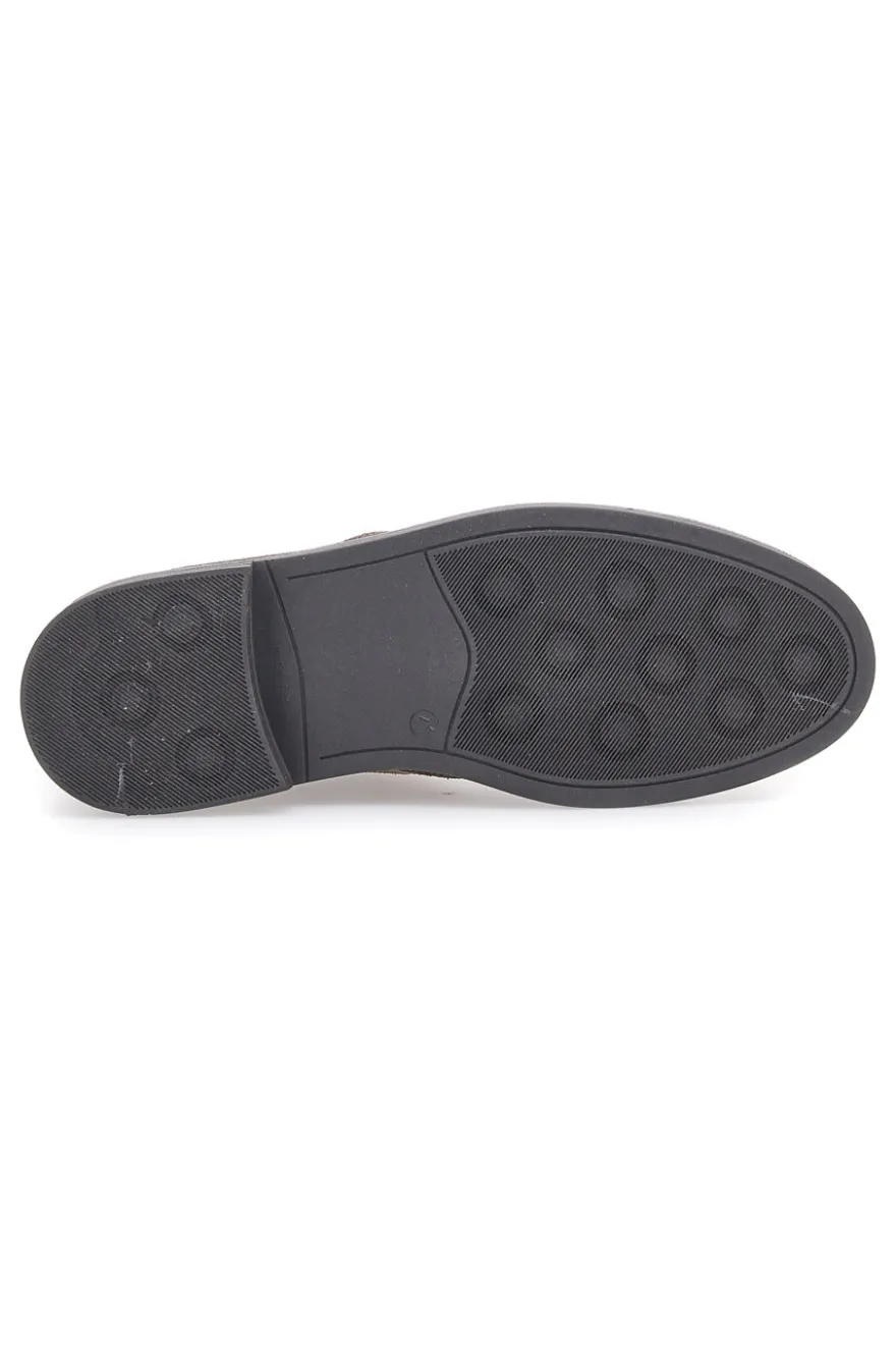 Stivaletti Beatles Tortora in Pelle Scamosciata Longford 09