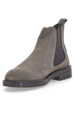 Stivaletti Beatles Tortora in Pelle Scamosciata Longford 09