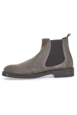 Stivaletti Beatles Tortora in Pelle Scamosciata Longford 09