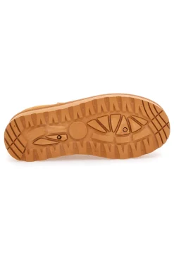 Stivaletti beige effetto pantofola con platform e interno in pelo Pittarello Love PK1497C