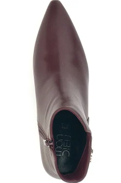 Stivaletti bordeaux con tacco a rocchetto Mon dieu BZD200Q5