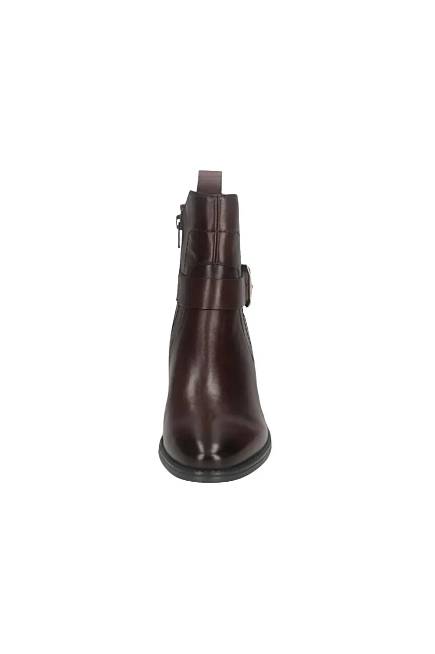 Stivaletti bordeaux in pelle caldi con fibbia Bagatt D15AMQ374000