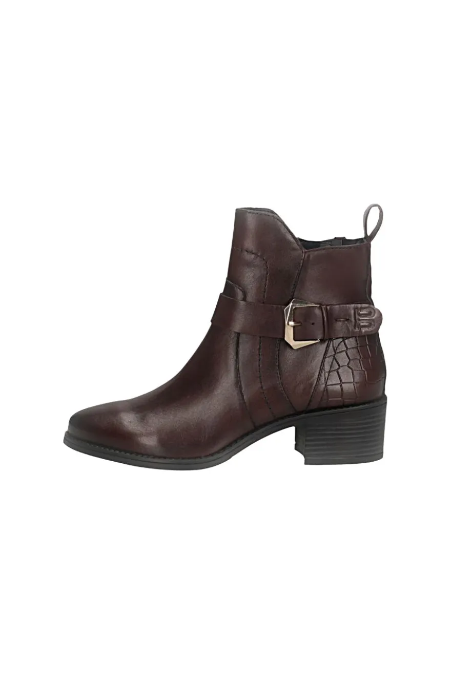 Stivaletti bordeaux in pelle caldi con fibbia Bagatt D15AMQ374000