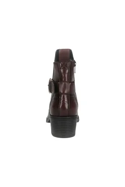 Stivaletti bordeaux in pelle caldi con fibbia Bagatt D15AMQ374000