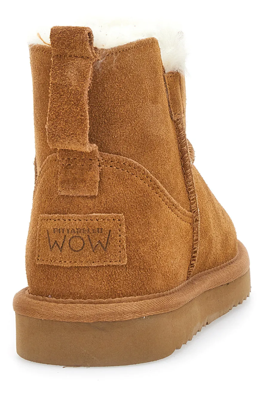 Stivaletti Camel con Pelo Pittarello Wow 2755