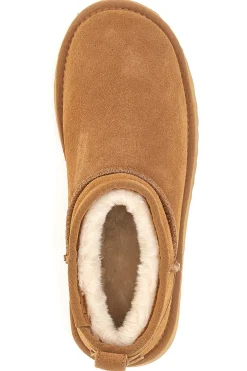 Stivaletti cammello con pelo interno stile pantofola Pittarello wow 3547