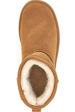 Stivaletti cammello in vera pelle con pelo interno stile pantofola Pittarello wow 3551