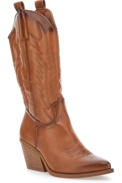 Stivaletti Camperos Cammello con ricami FIRST LADY 494