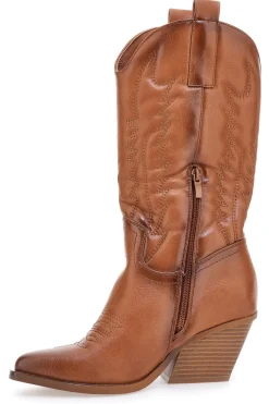 Stivaletti Camperos Cammello con ricami FIRST LADY 494