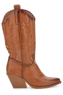 Stivaletti Camperos Cammello con ricami FIRST LADY 494