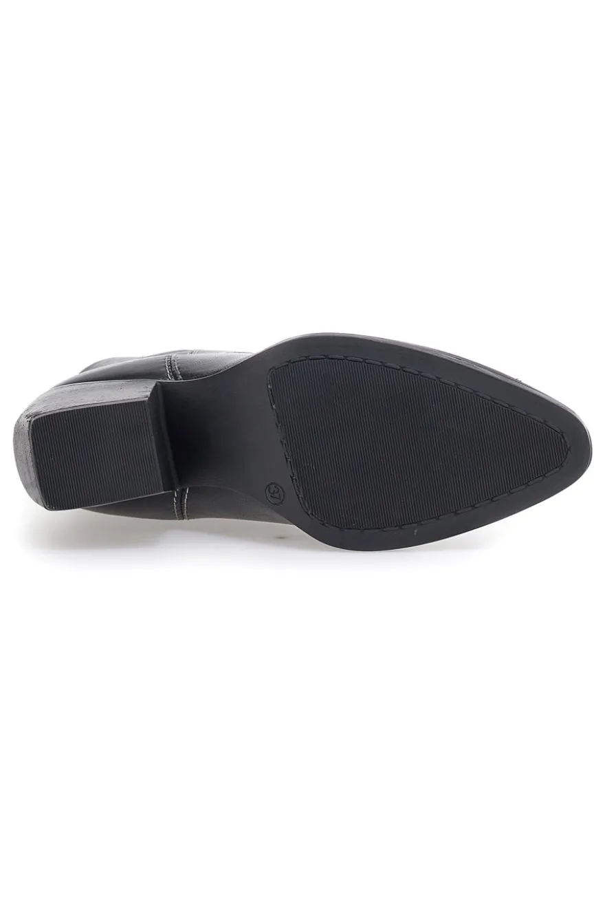 Stivaletti Camperos Neri In Vera Pelle Pittarello Focus 5495