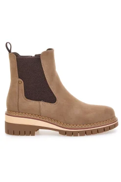 Stivaletti chelsea beige con suola carrarmato Altemberg 2