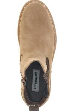 Stivaletti chelsea beige con suola carrarmato Altemberg 2