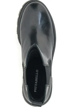 Stivaletti Chelsea Boots Neri Vera Pelle Pittarello 14110