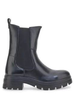 Stivaletti Chelsea Boots Neri Vera Pelle Pittarello 14110