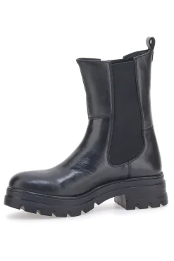 Stivaletti Chelsea Boots Neri Vera Pelle Pittarello 14110