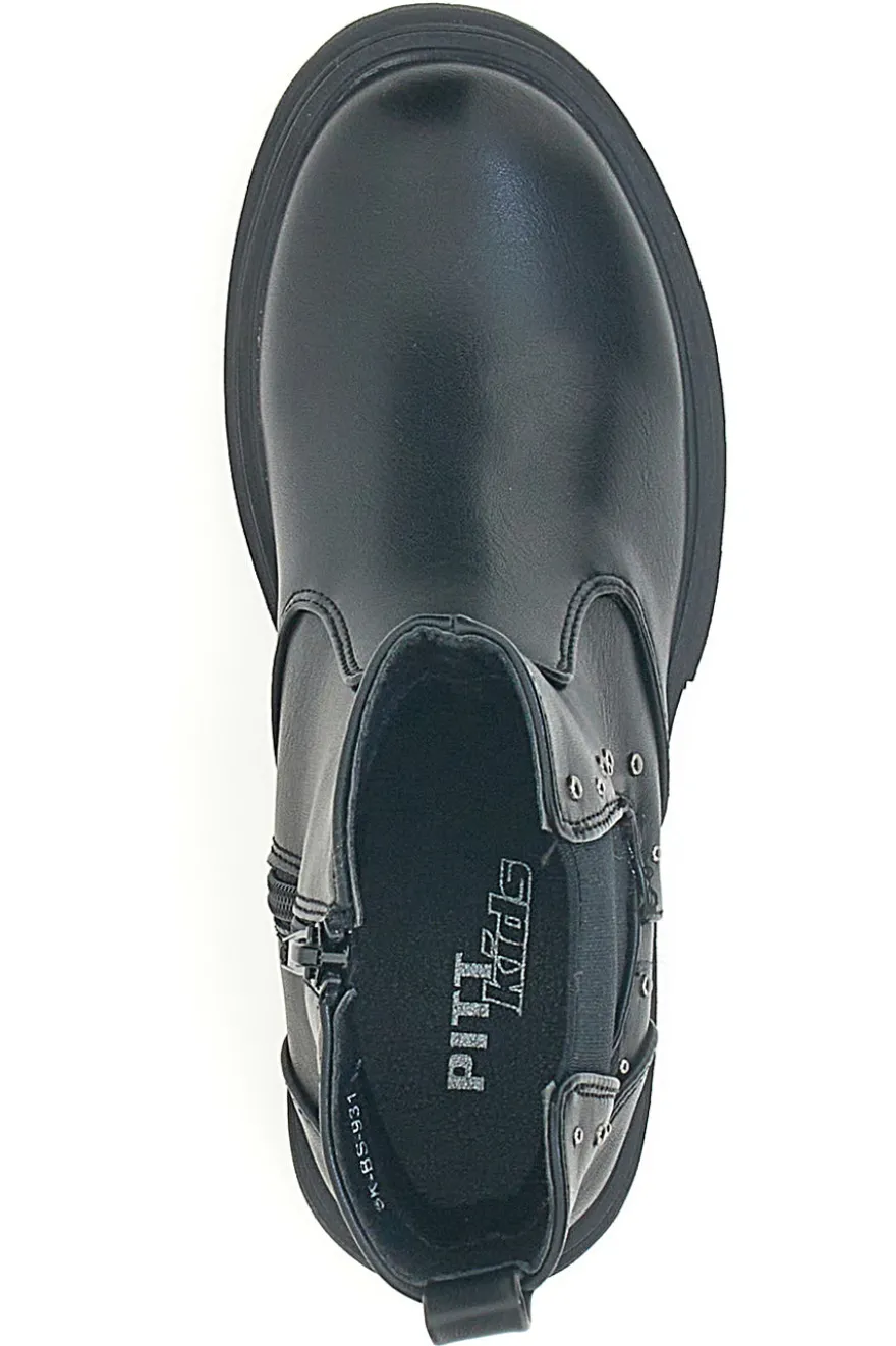 Stivaletti Chelsea Boots Schwarz Pitt Kids SKBS931