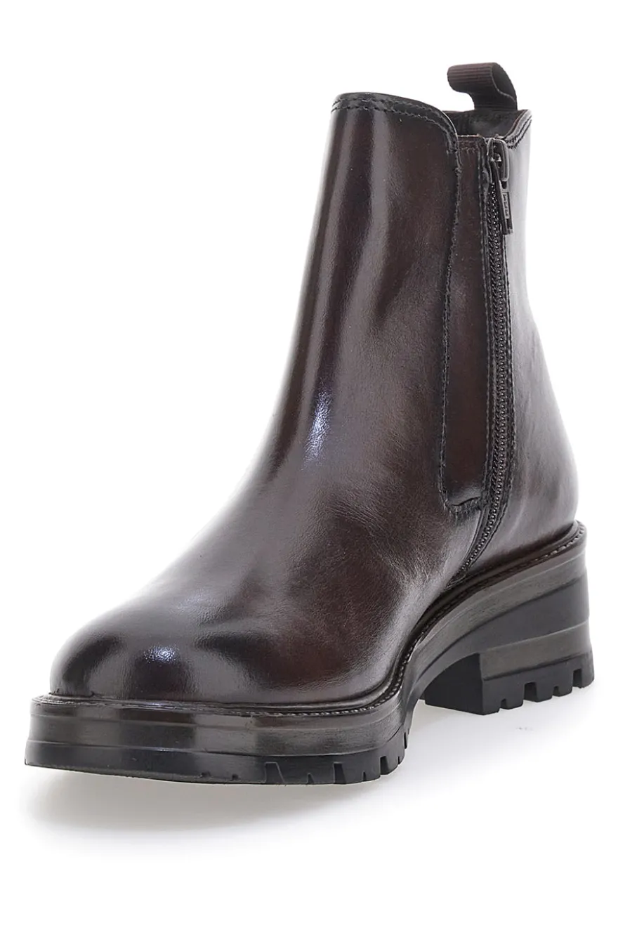 Stivaletti Chelsea Bordeaux con Tomaia in Pelle MIO TEMPO 2413