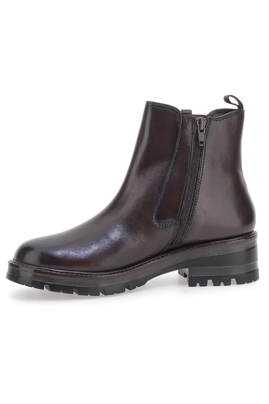 Stivaletti Chelsea Bordeaux con Tomaia in Pelle MIO TEMPO 2413