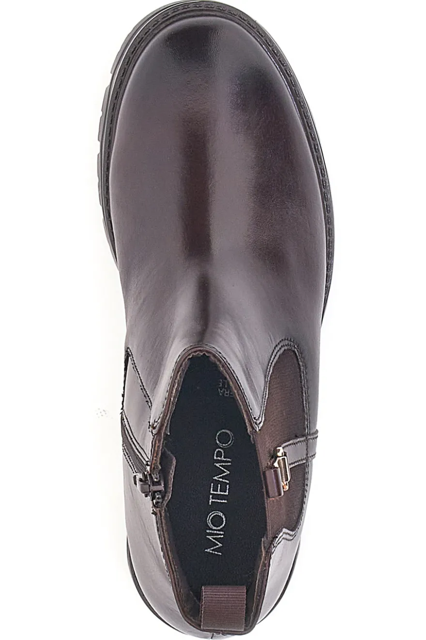 Stivaletti Chelsea Bordeaux con Tomaia in Pelle MIO TEMPO 2413
