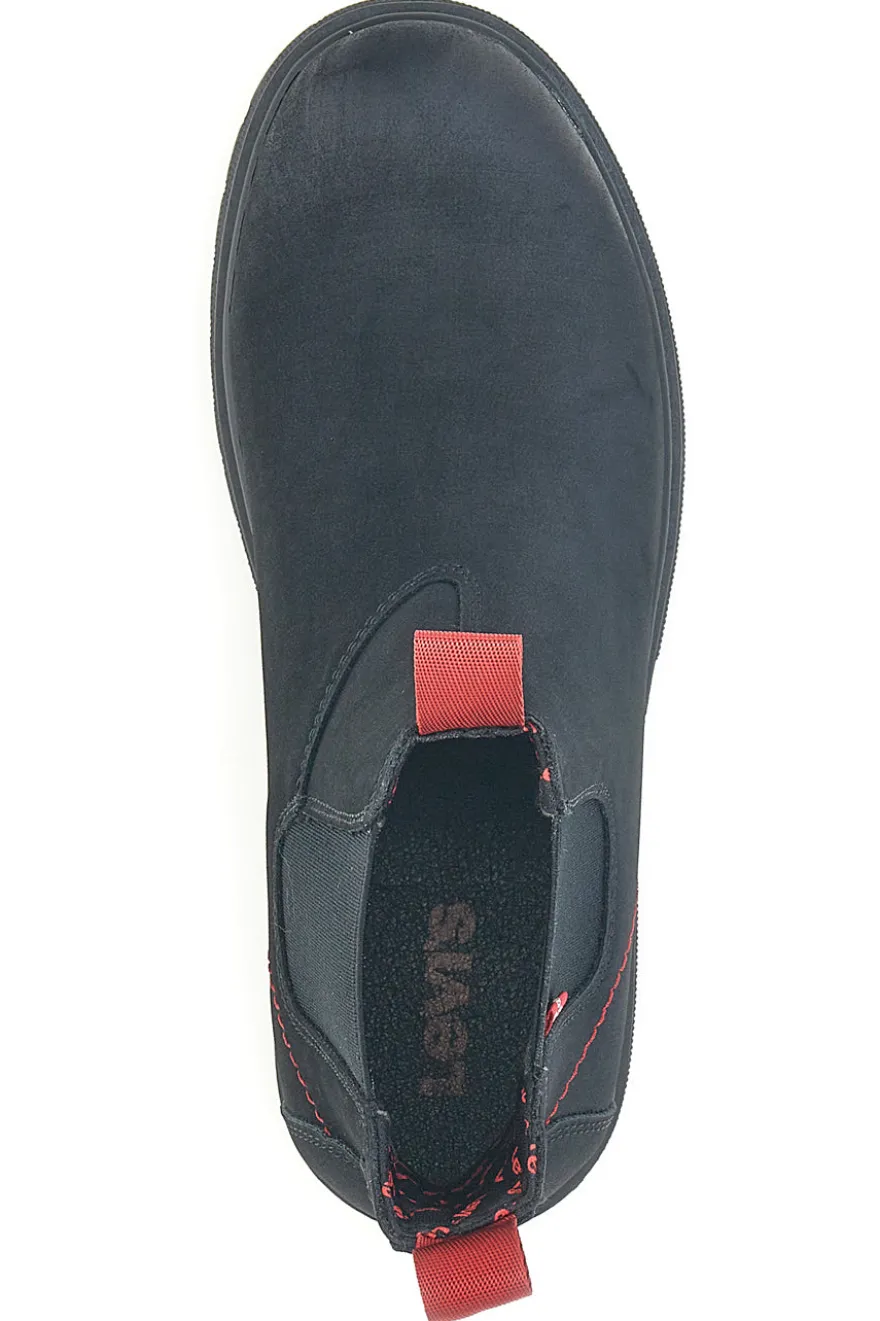 Stivaletti chelsea neri con inserti elasticizzati Levi's Oliver