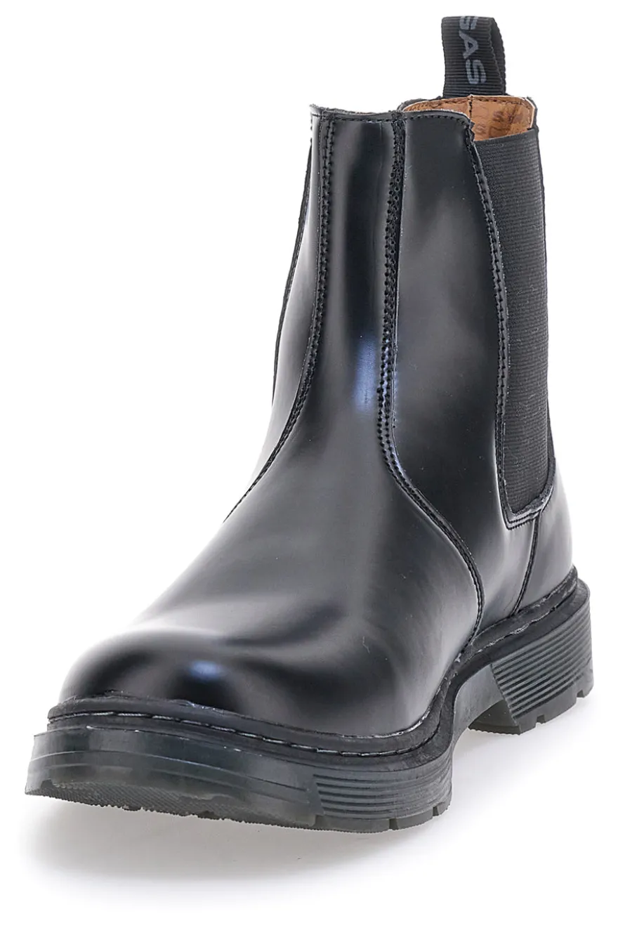 Stivaletti Chelsea Neri Con Elastici Laterali GAS 421510
