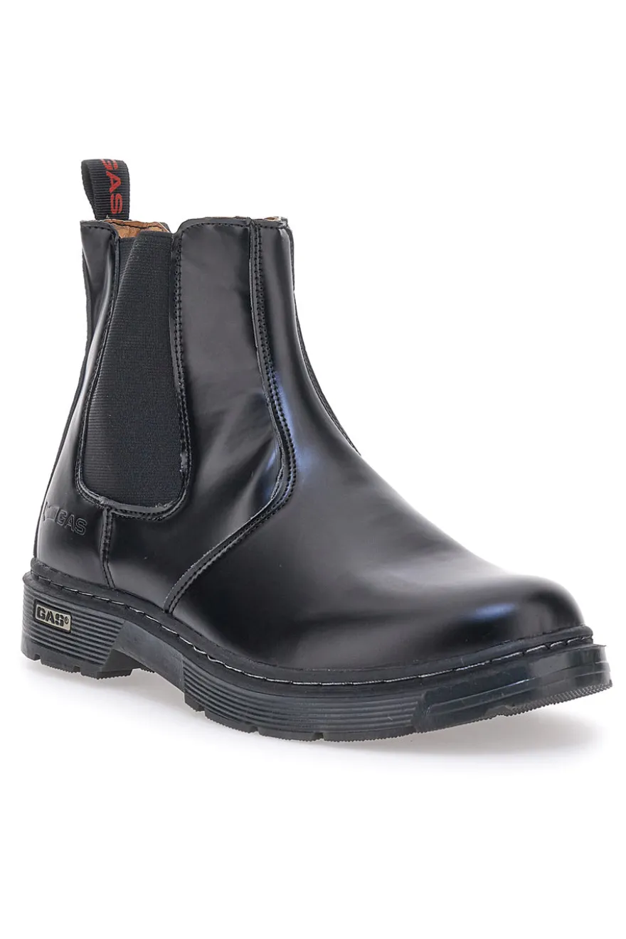 Stivaletti Chelsea Neri In Vera Pelle GAS 421510