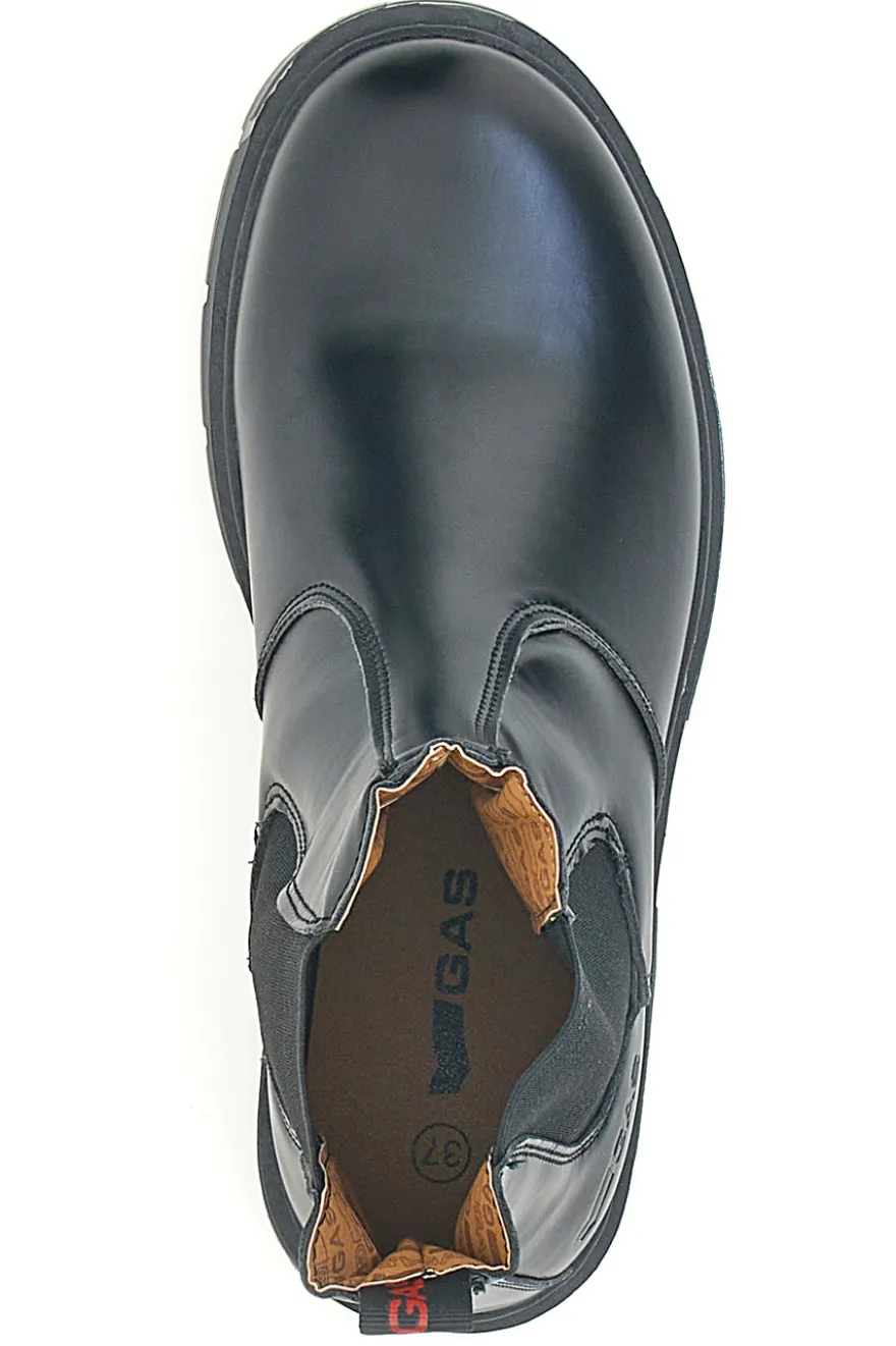 Stivaletti Chelsea Neri In Vera Pelle GAS 421510