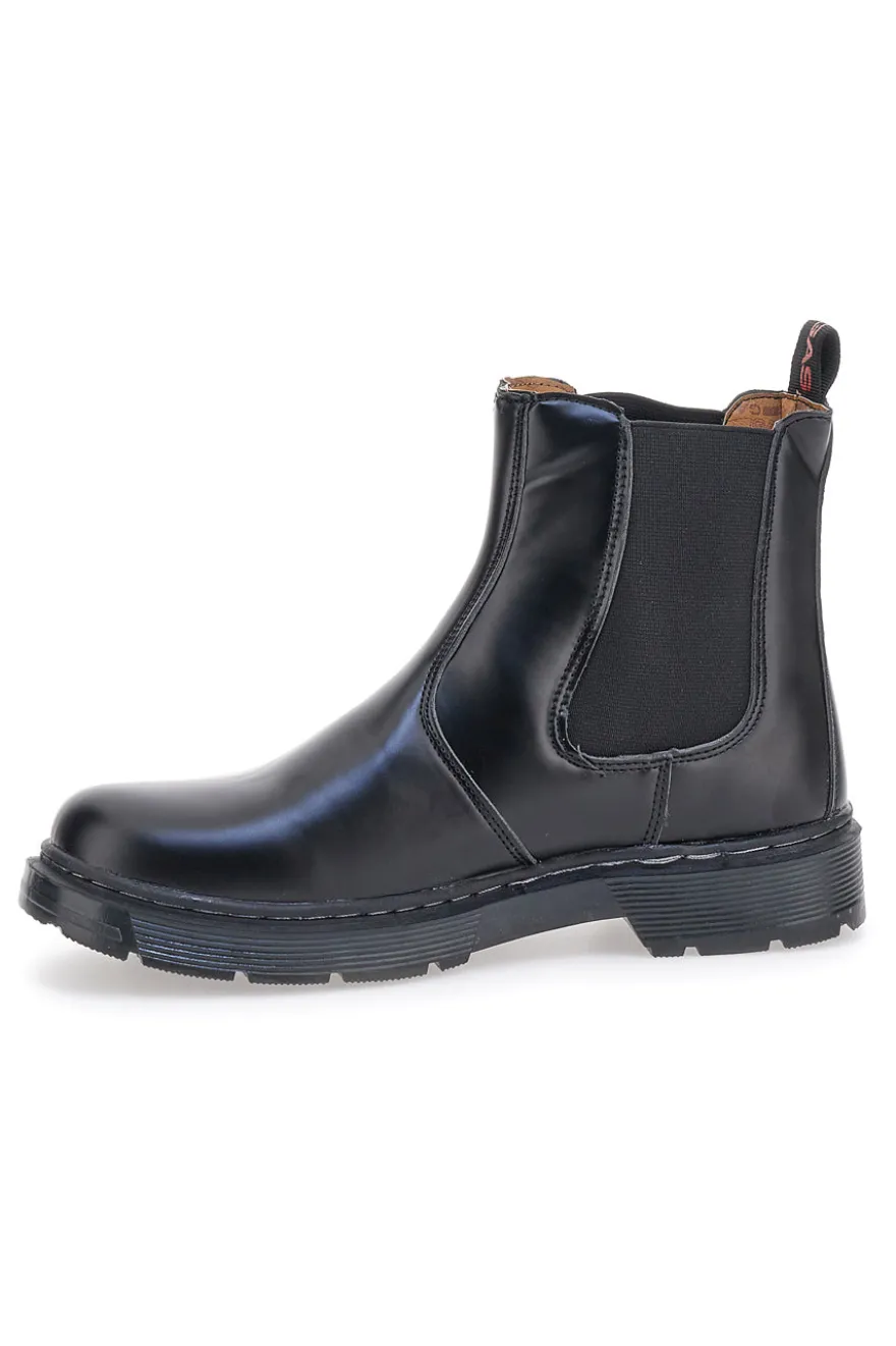 Stivaletti Chelsea Neri In Vera Pelle GAS 421510