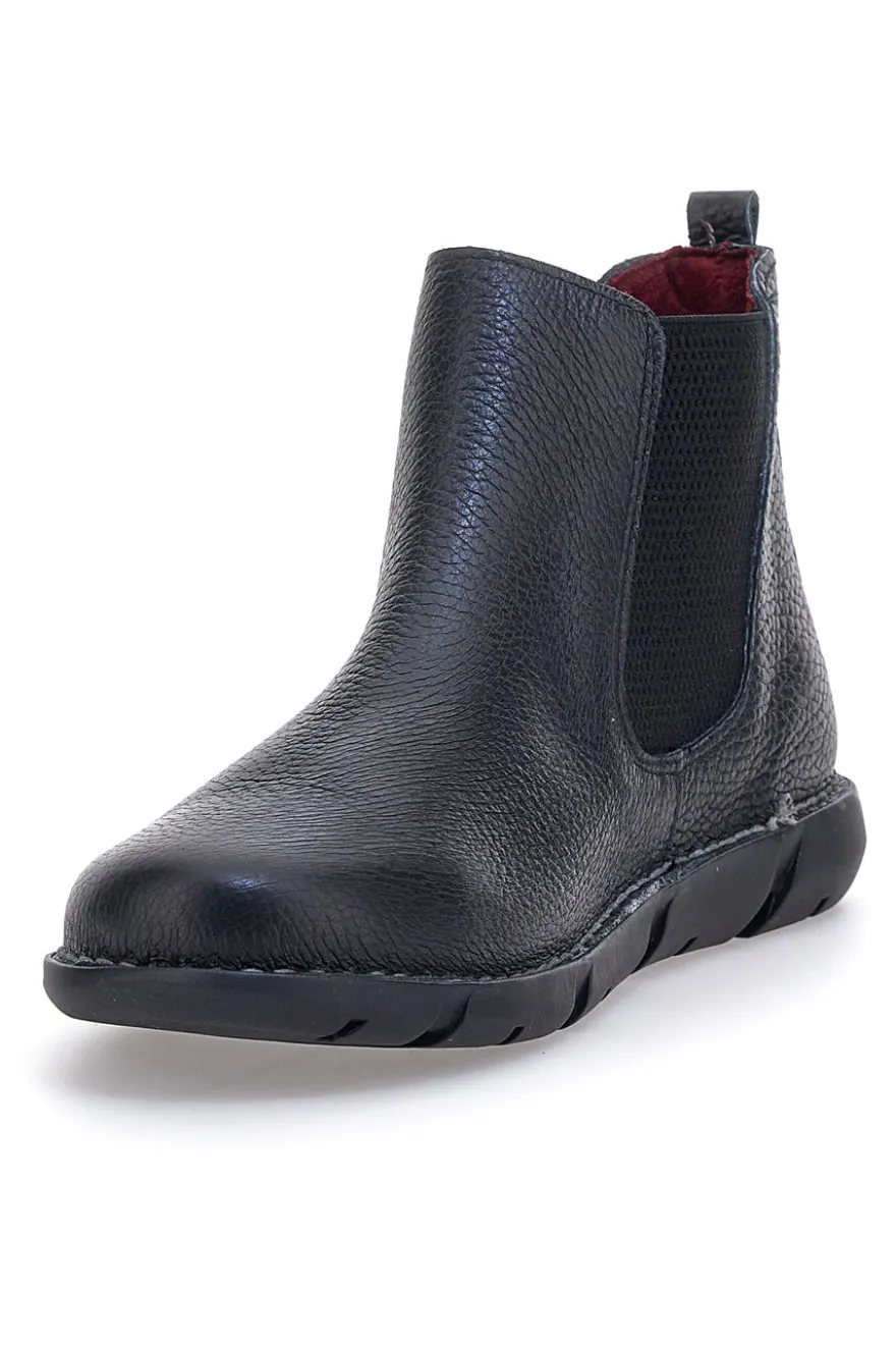 Stivaletti Chelsea Neri in Vera Pelle Pittarello Tierra 30756